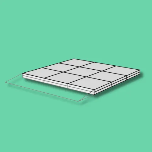 Palier pour Rampe de Seuil Modulable - 18 à 55 mm - pour Kit 1